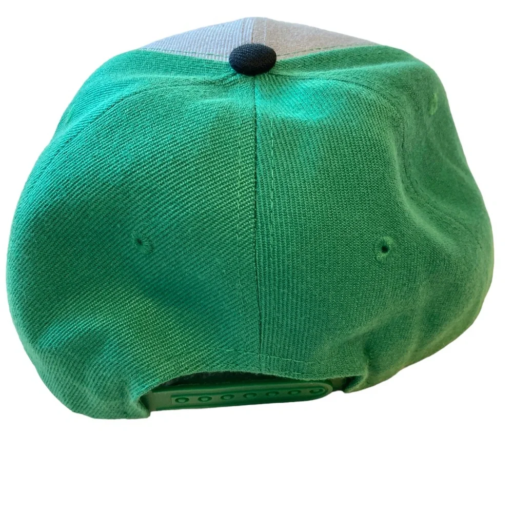 Batman Robin Boy Snapback Hat Six Flags DC Comics baseball cap EUC green yellow